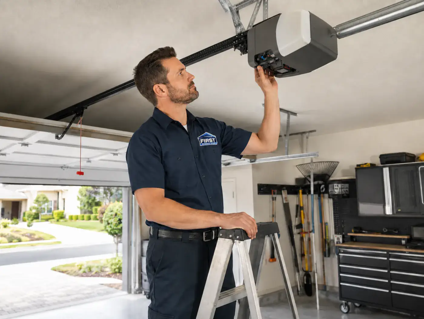 garage door opener troubleshooting during residential repair